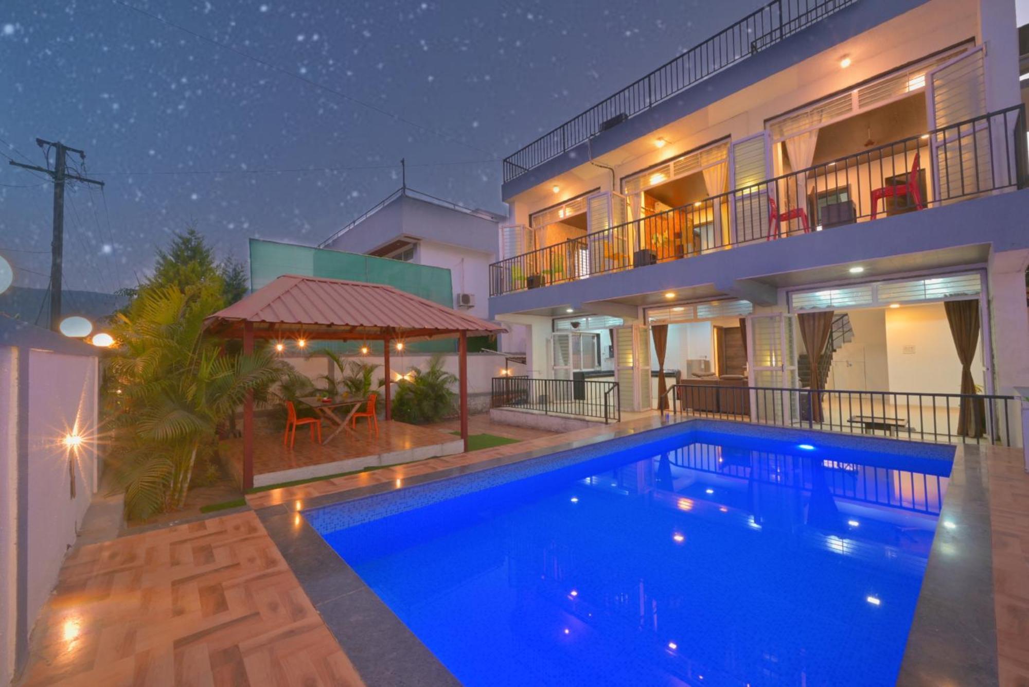 Ll Empyrean Stay Ll 4Bhk Ll Ac Ll Pool Ll Mystical Stone Villa Ll Lonavala Exterior foto