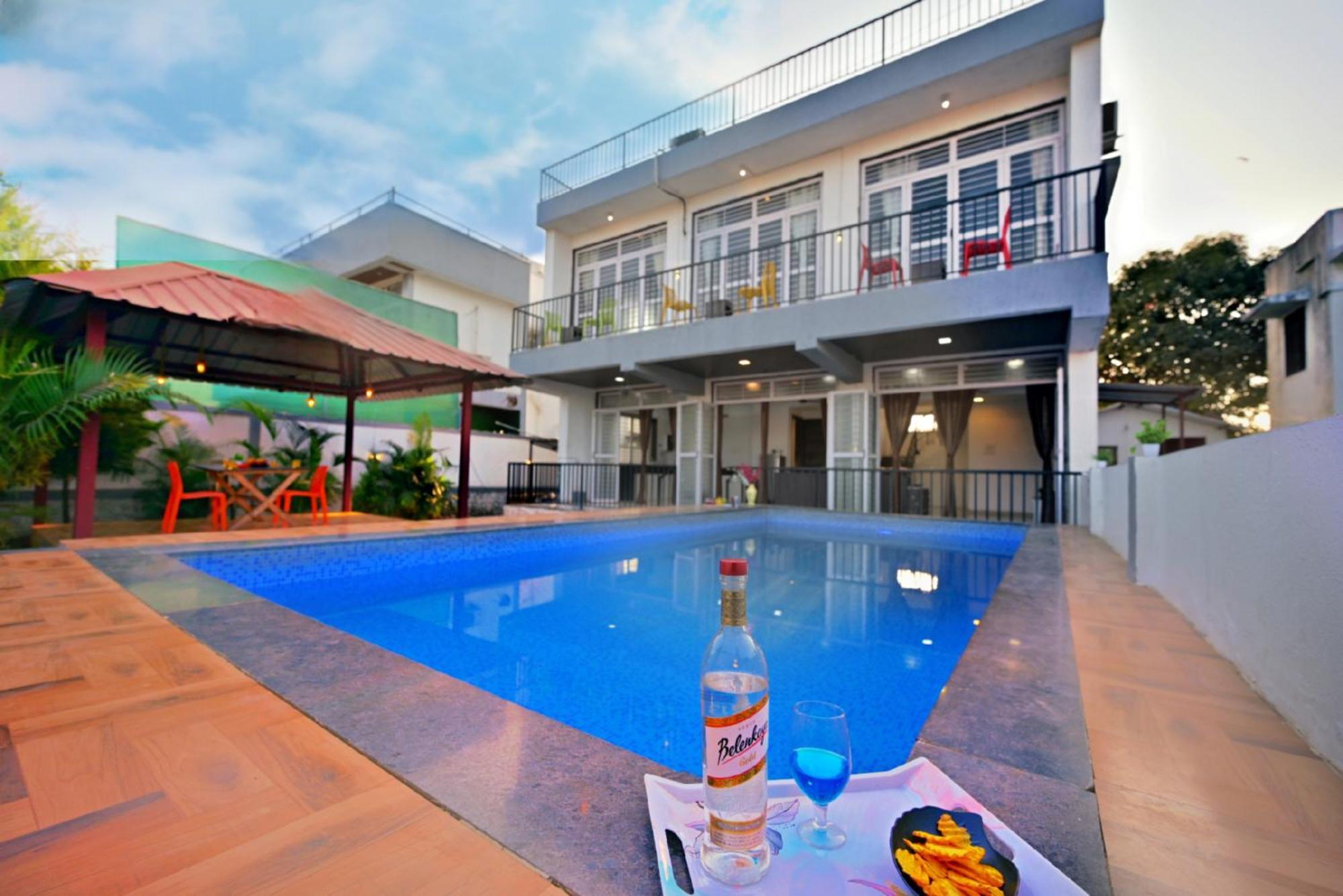 Ll Empyrean Stay Ll 4Bhk Ll Ac Ll Pool Ll Mystical Stone Villa Ll Lonavala Exterior foto